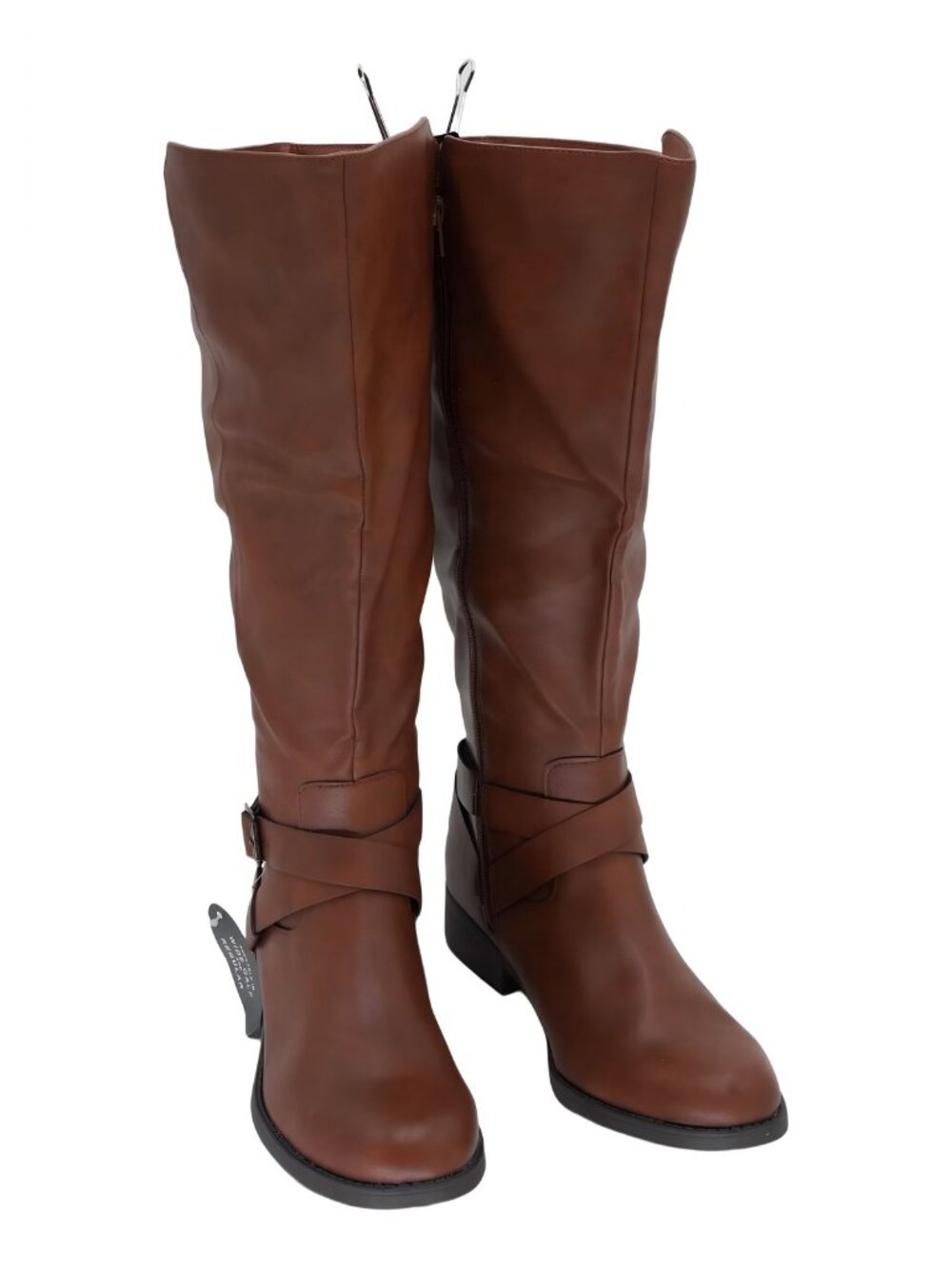 Style Co Womens Margoo Tall Riding Boots Wide Calf Acorn Brown Sz 8.5M